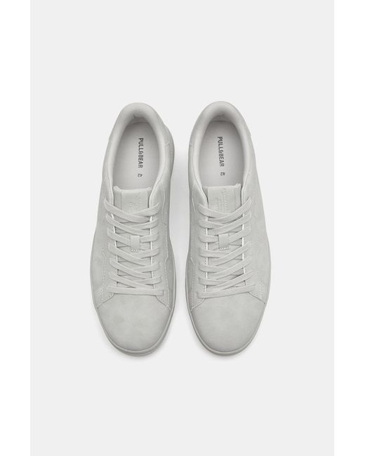 Pull&Bear White Casual Chunky Sole Trainers for men