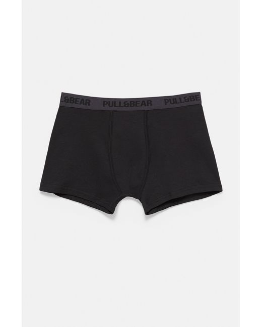 Pack 3 Boxer di Pull&Bear in Black da Uomo