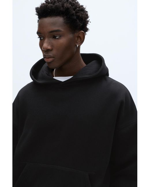 Pull&Bear Boxy Hoodie in het Black voor heren
