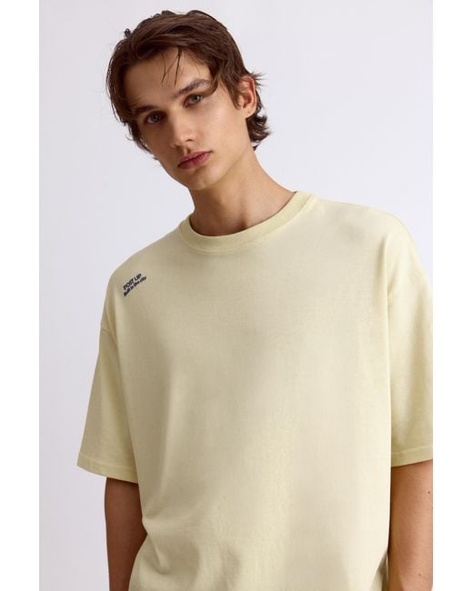 Pull&Bear Natural Relaxed Fit Graphic Slogan T-Shirt for men