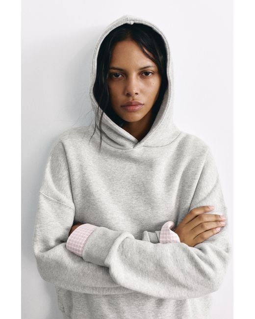 Pull&Bear Black Combined Hoodie