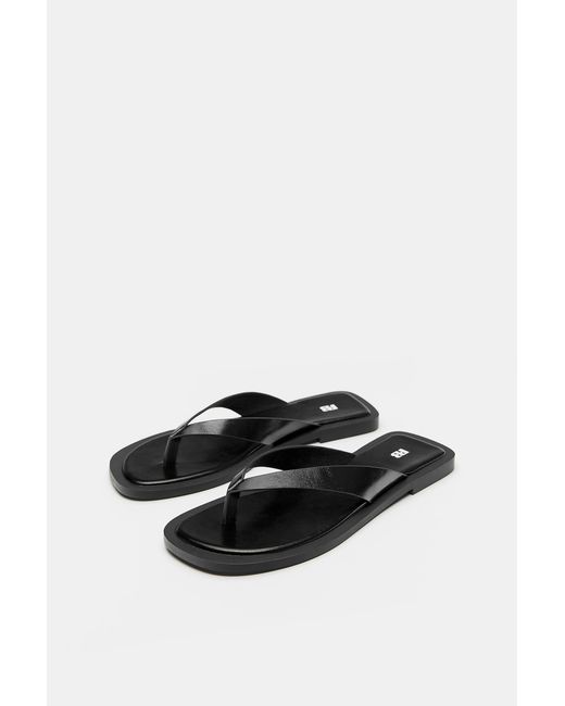 Pull&Bear Gray Flat Sandals
