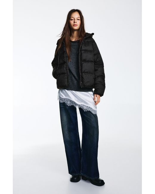 Pull&Bear Black Puffer Jacket