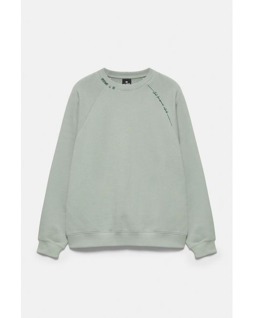 Pull&Bear Verwassen Raglan Sweater in het Green voor heren