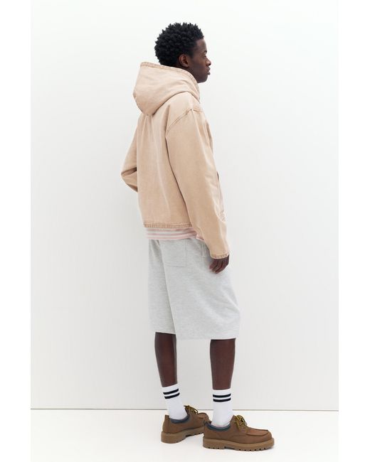 Pull&Bear Brown Stwd Hooded Jacket for men