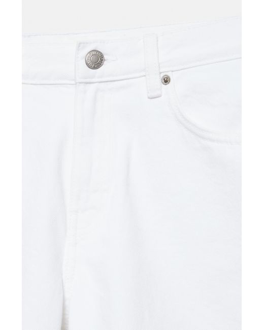 Bermuda Jeans A Vita Media di Pull&Bear in White