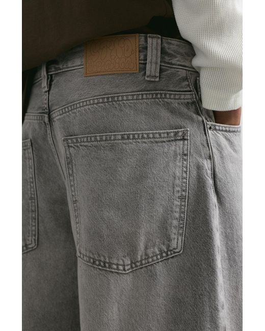 Pull&Bear Relaxed Baggy Jeans in het Gray voor heren