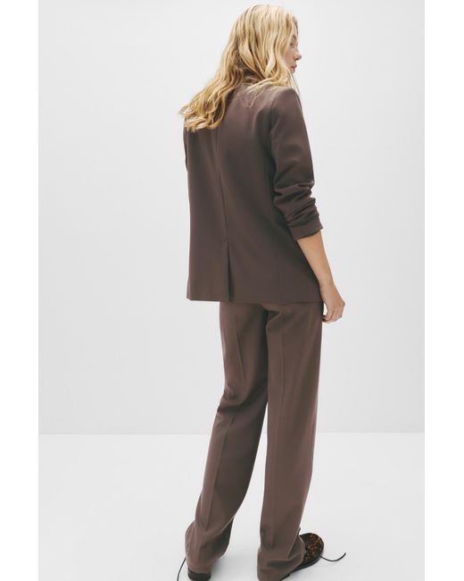 Pull&Bear Brown Basic Blazer