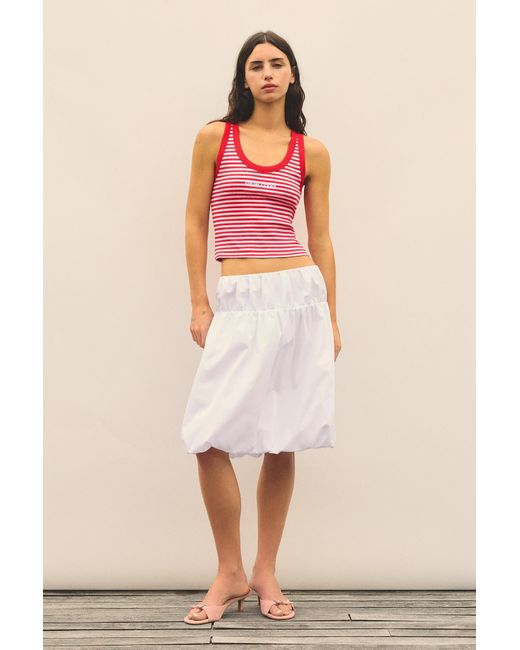 Pull&Bear Pink Striped Tank Top