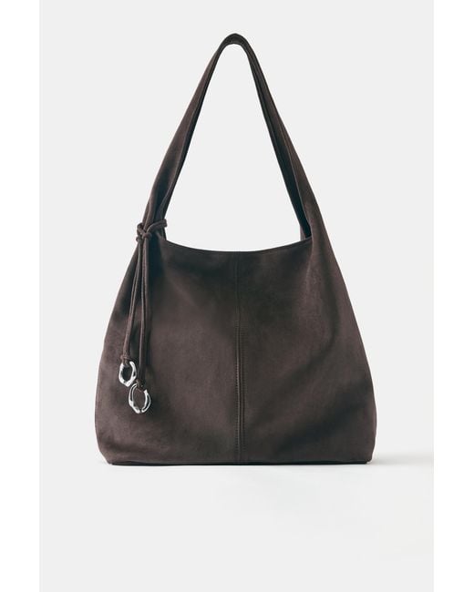 Pull&Bear Black Embellished Tote Bag