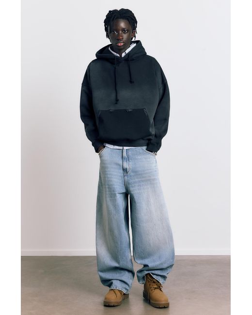 Sweat À Capuche Délavé Pull&Bear pour homme en coloris Black
