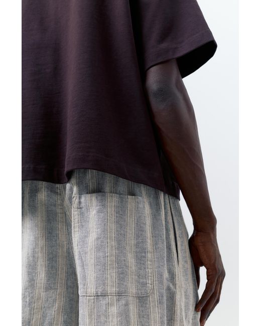 Pull&Bear Multicolor Linen Blend Jogger Bermuda Shorts for men