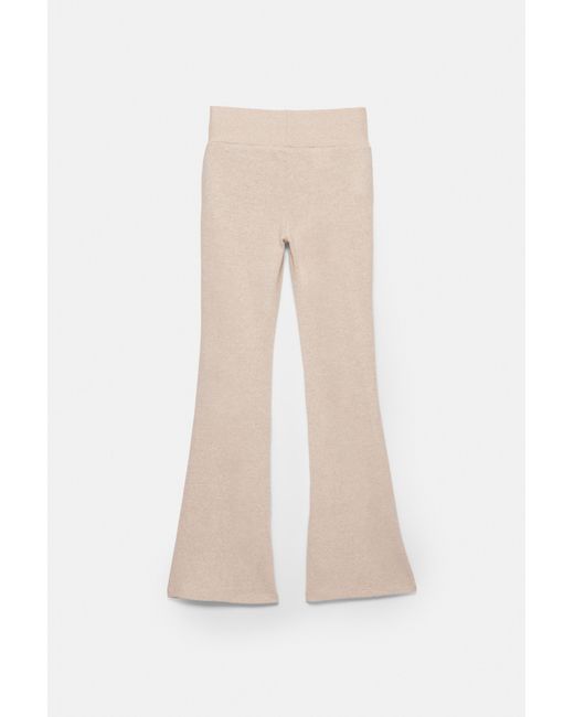Pull&Bear Black Soft Touch Flared Trousers