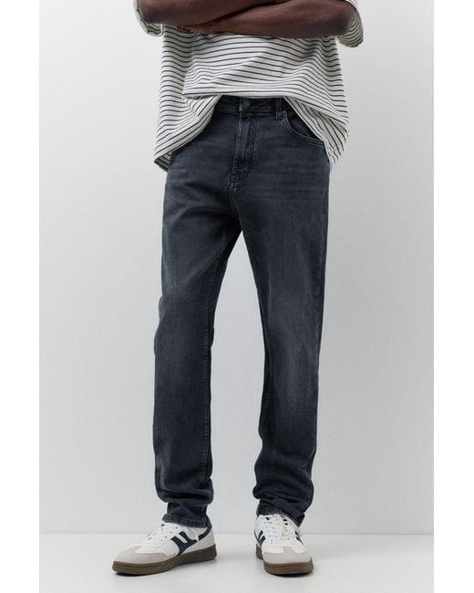 Pull&Bear Blue Slim Fit Jeans for men