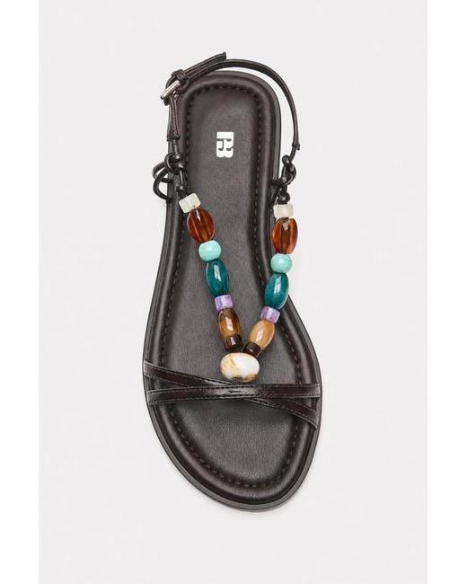 Pull&Bear White Beaded Flat Sandals