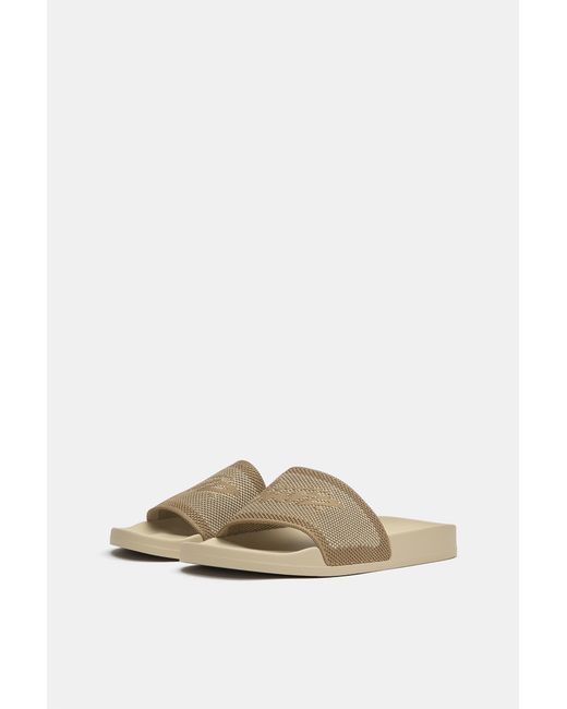 Pull&Bear Blue Stwd Rubberised Sandals for men