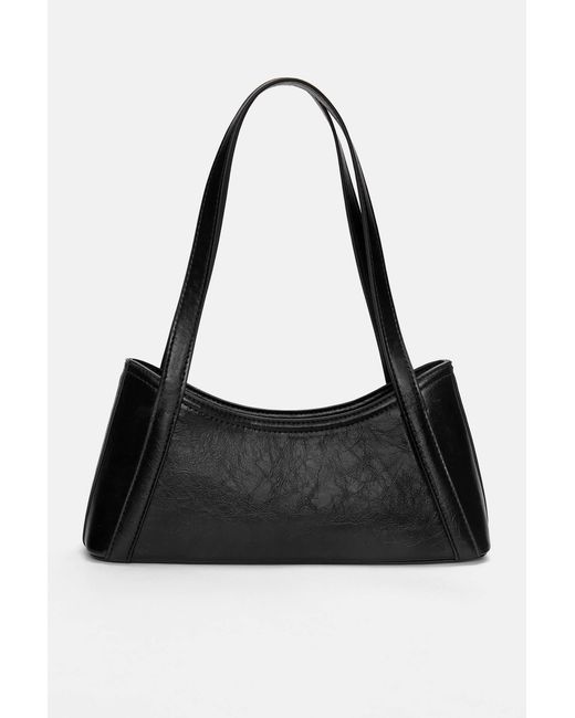 Pull&Bear Black Retro Shoulder Bag