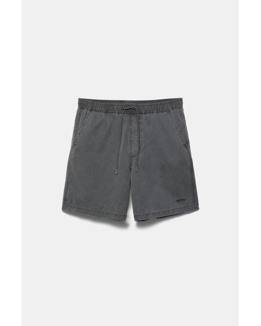 Pull&Bear Green Stwd Board Shorts for men