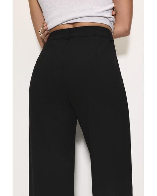 Pantaloni Eleganti Con Cucitura A Nervatura di Pull&Bear in Black