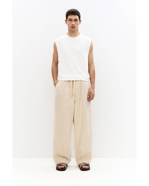 Pull&Bear Rustikale Jogginghose in Natural für Herren