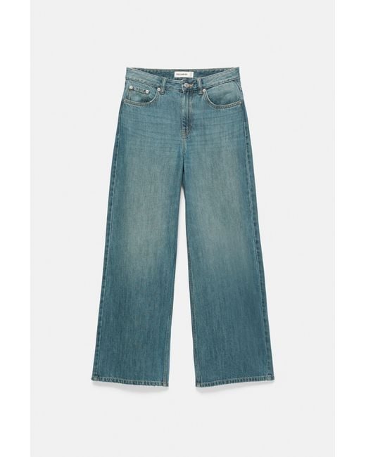 Jean Baggy Oversize Pull&Bear en coloris Blue