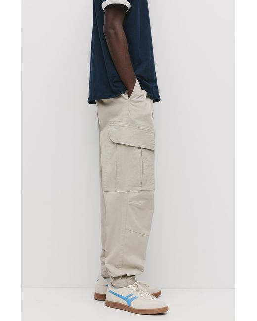 Pull&Bear Cargo Joggingbroek in het Blue voor heren