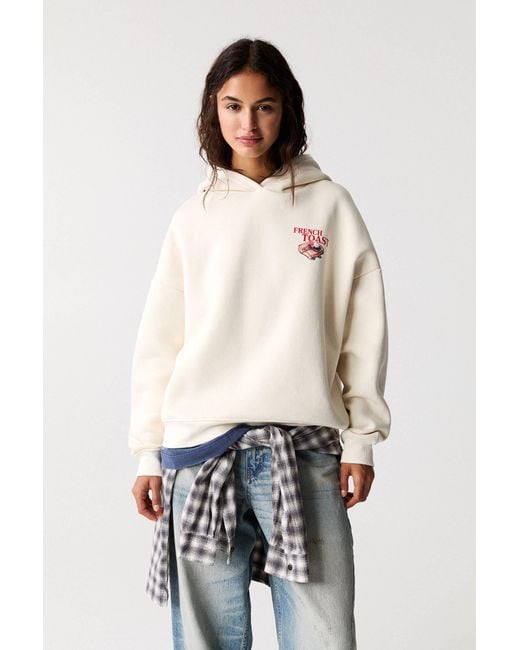 Pull&Bear White French Toast Hoodie