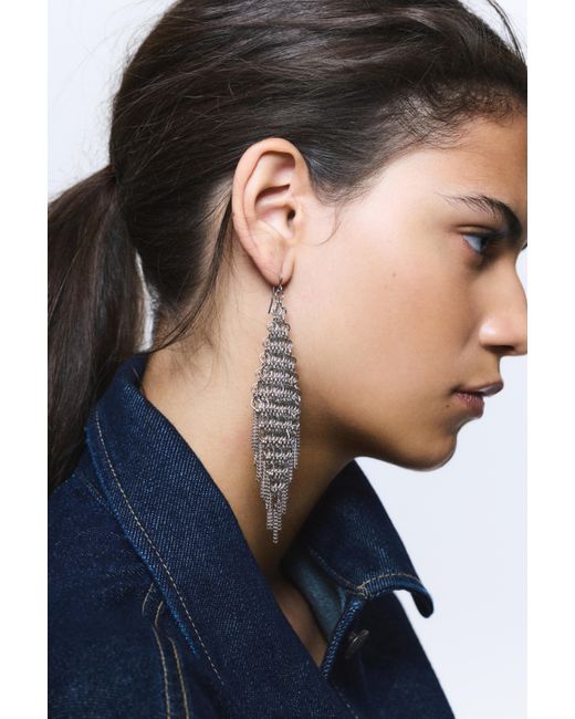 Orecchini A Catena di Pull&Bear in White