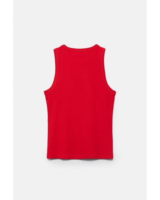 Canotta A Collo Rotondo di Pull&Bear in Red