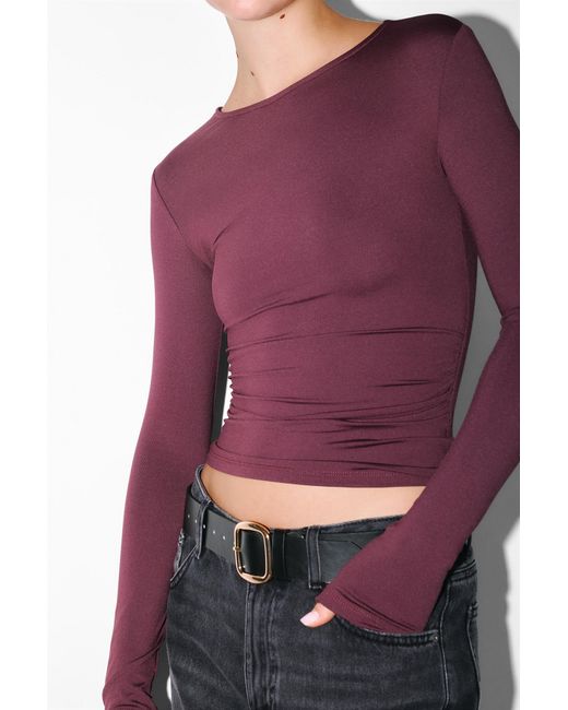 Pull&Bear Black Belt With Square Buckle
