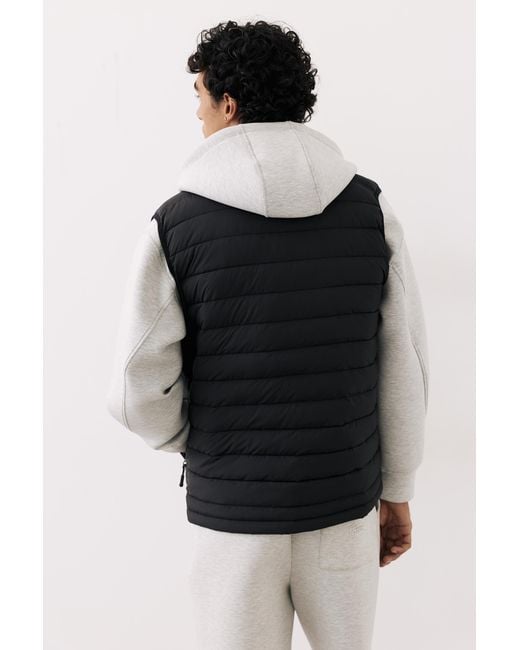 Pull&Bear Gewatteerde Bodywarmer in het Black voor heren