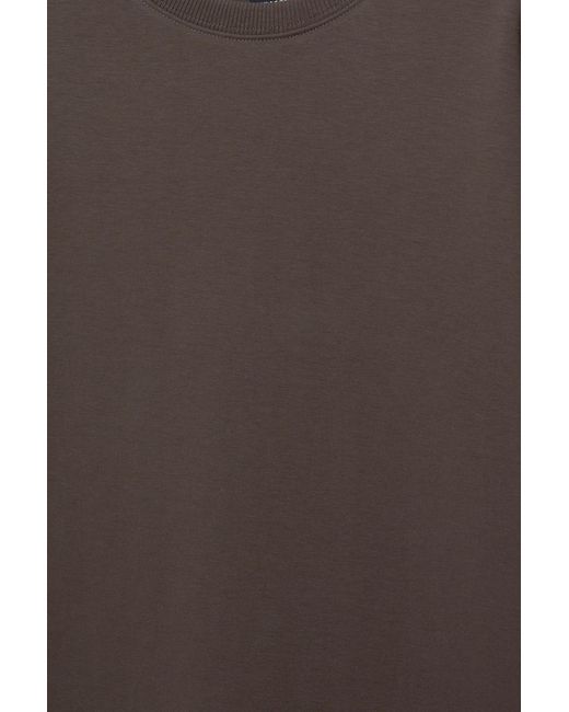 Pull&Bear Basic Sweater Met Korte Mouw in het Brown voor heren