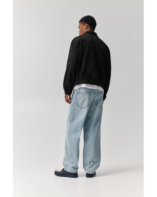 Pull&Bear Black Faux Suede Jacket for men