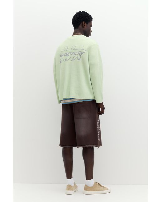 Pull&Bear Pullover Mit Rundausschnitt in Green für Herren