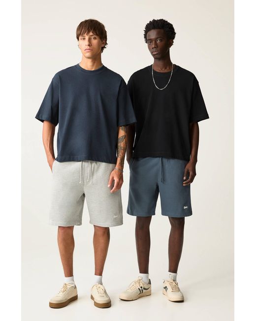 Pull&Bear Doppelpack Stwd-Joggerbermudas in Blue für Herren