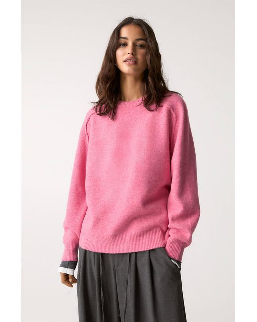 Pull&Bear Pink Oversize Sweater