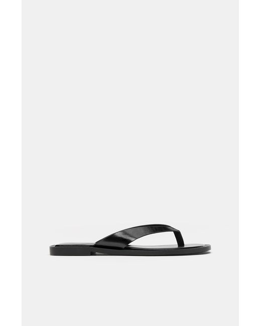 Pull&Bear Gray Flat Sandals