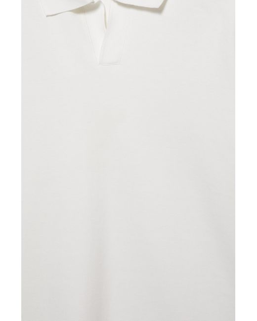 Polo Manches Courtes Interlock Pull&Bear pour homme en coloris White