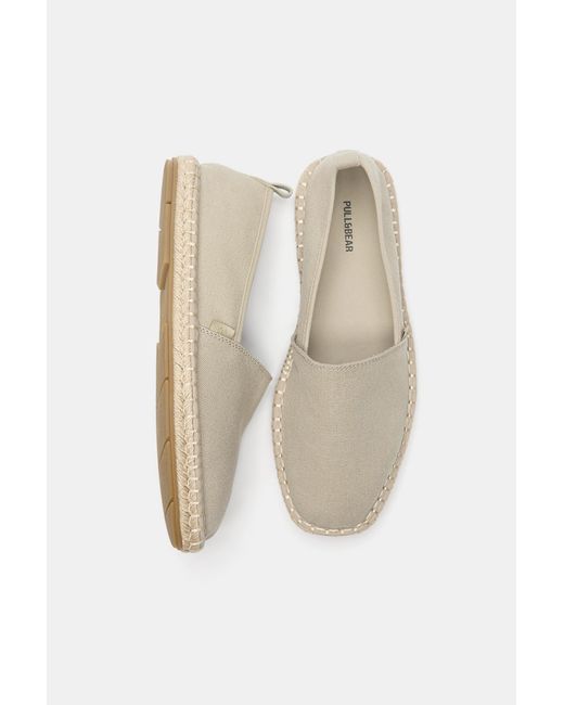 Pull&Bear White Jute Espadrilles for men