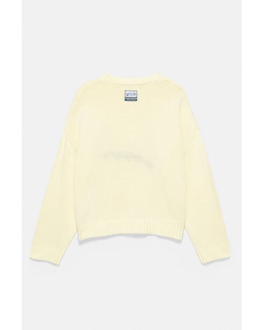 Pull Oversize Cœurs Pull&Bear en coloris Yellow