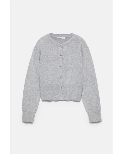 Pull&Bear Blue Short Buttoned Cardigan