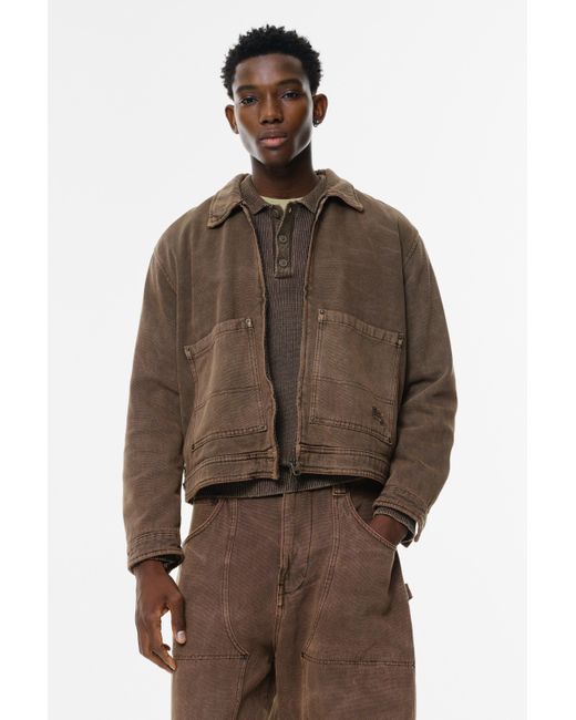 Pull&Bear Brown Worker Jacket for men