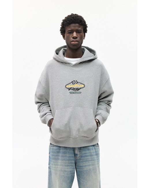 Pull&Bear Gray Goodyear Hoodie for men