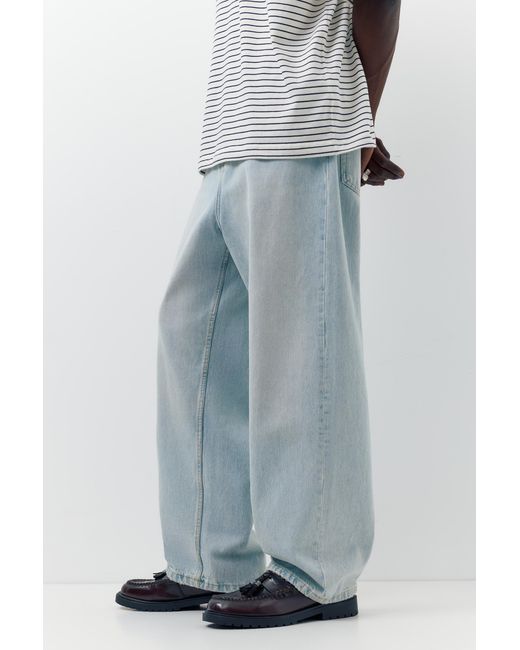 Pull&Bear Black Relaxed Fit Baggy Jeans for men