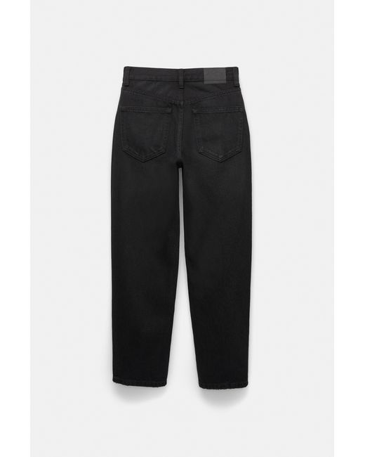 Pull&Bear Black High-Waist Mom Jeans