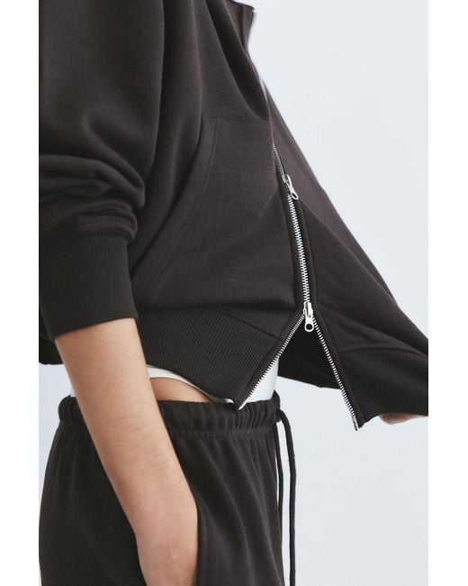 Pull&Bear Black Hoodie With Zipper