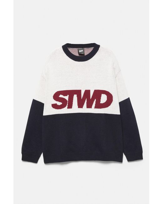 Pull À Panneaux Stwd Pull&Bear pour homme en coloris White
