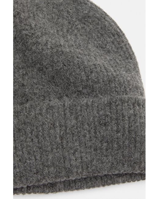 Pull&Bear Gray Strick-Beanie-Mütze