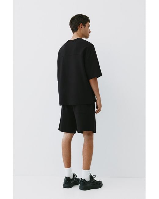 Bermuda Jogger di Pull&Bear in Black da Uomo