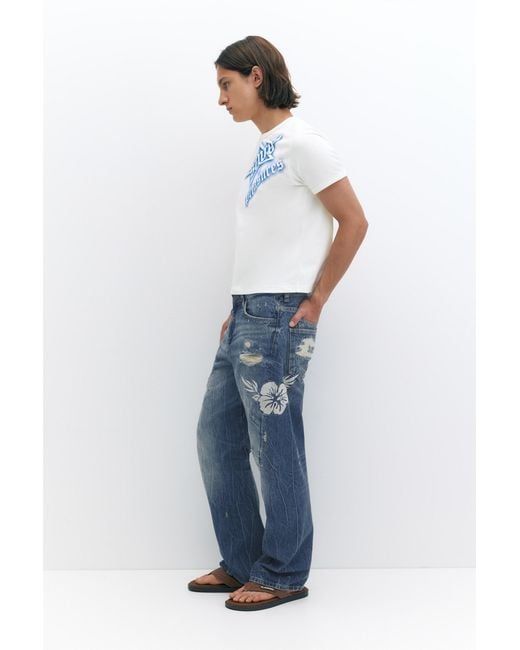 Pull&Bear Blue Pleasures X Stwd Jeans for men